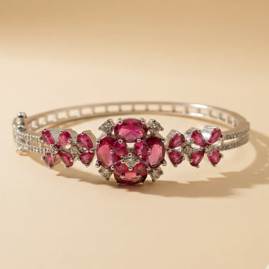Pink Gemstone Designer Bracelet