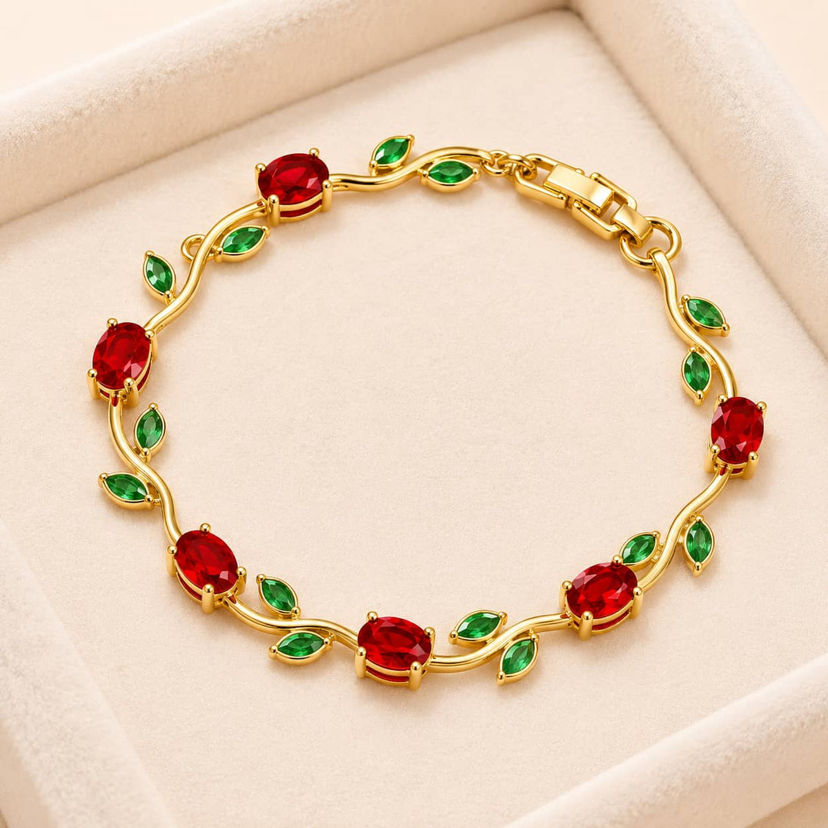 Ruby Garden Tulip Bracelet