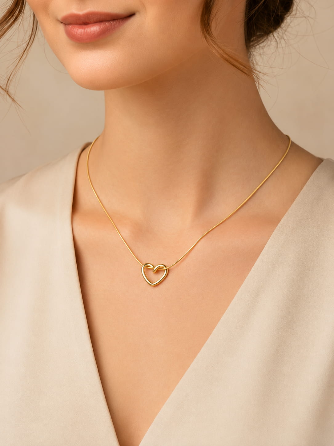 The Eternal Knot Heart Pendant
