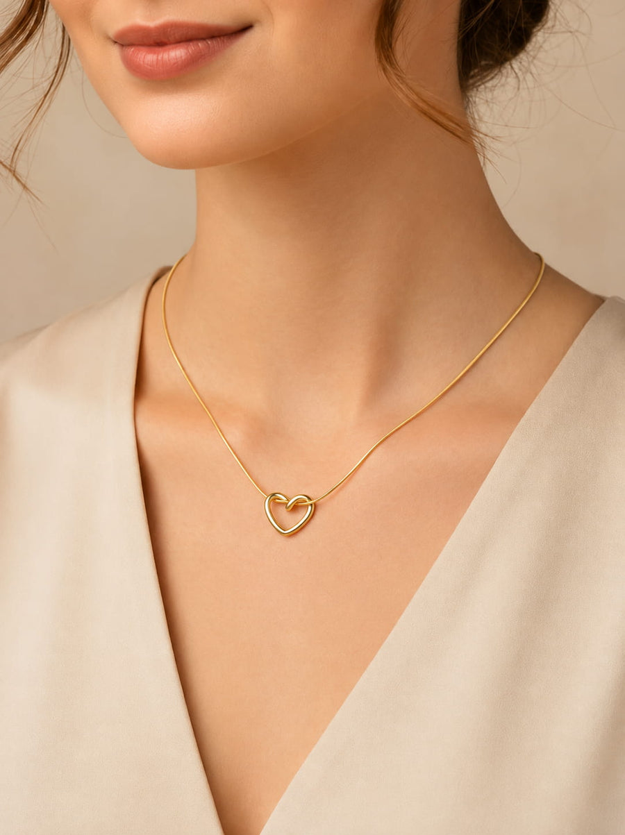 The Eternal Knot Heart Pendant