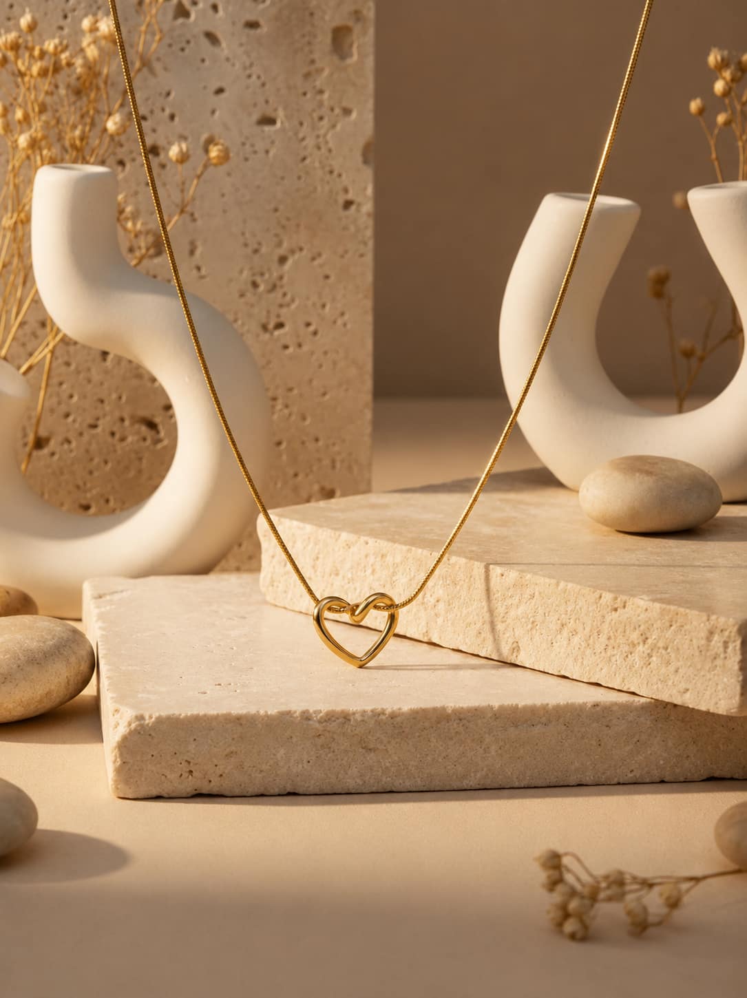 The Eternal Knot Heart Pendant