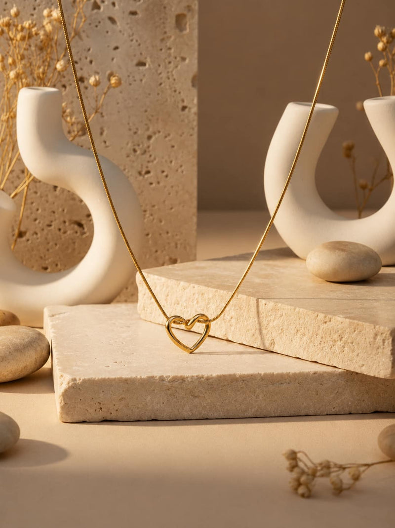 The Eternal Knot Heart Pendant