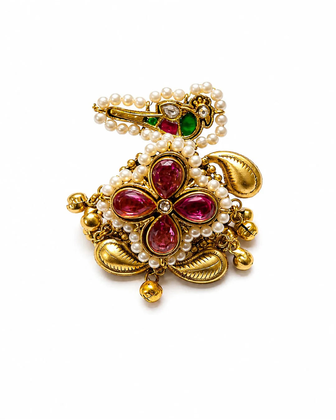 Kashmiri Bird Motif Statement Ring