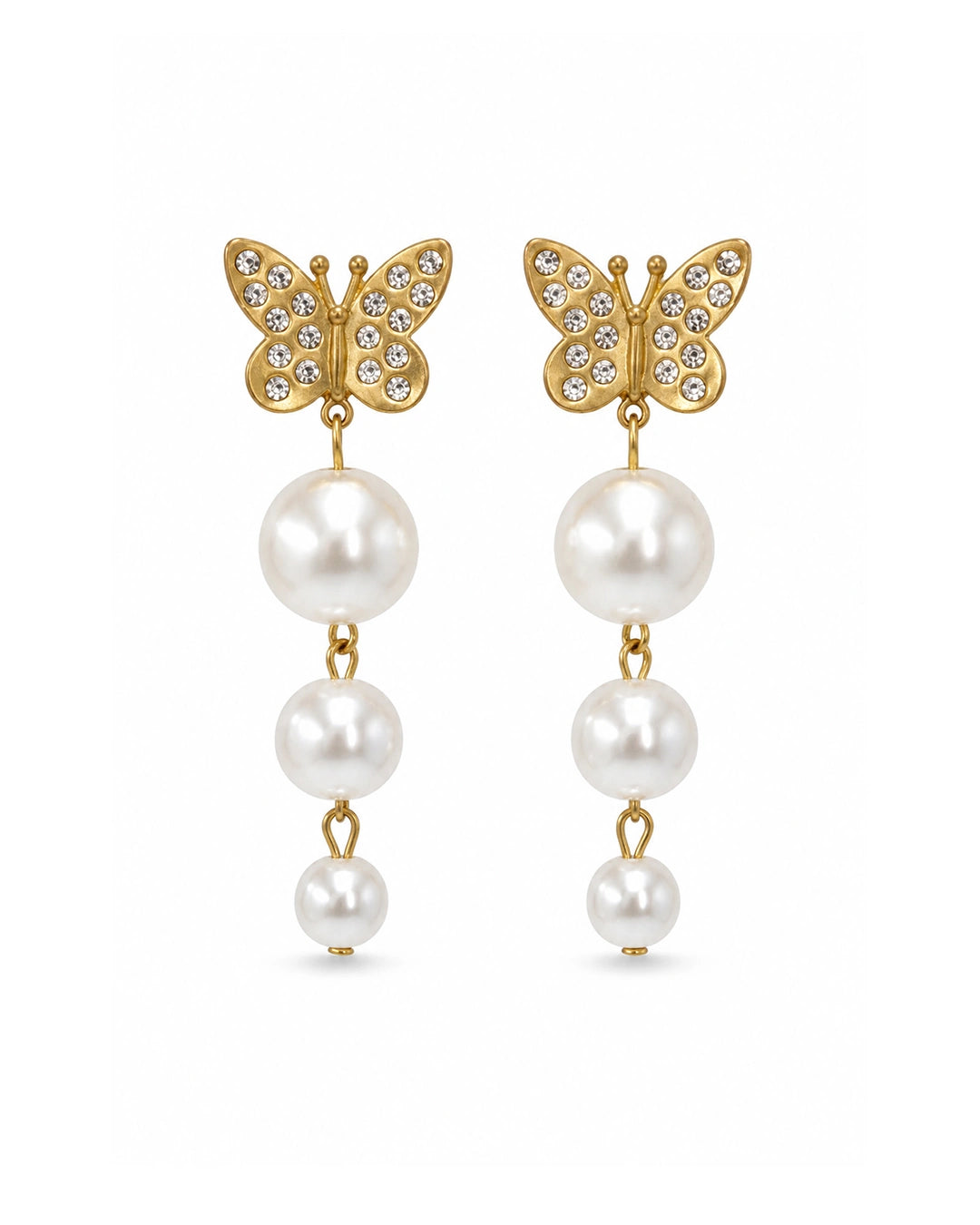 Pearl Butterfly Earrings