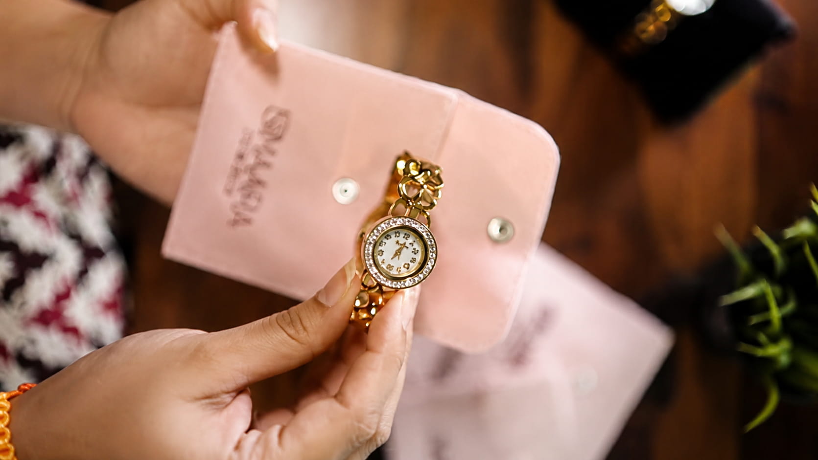 Celeste Crystal Cuff Watch